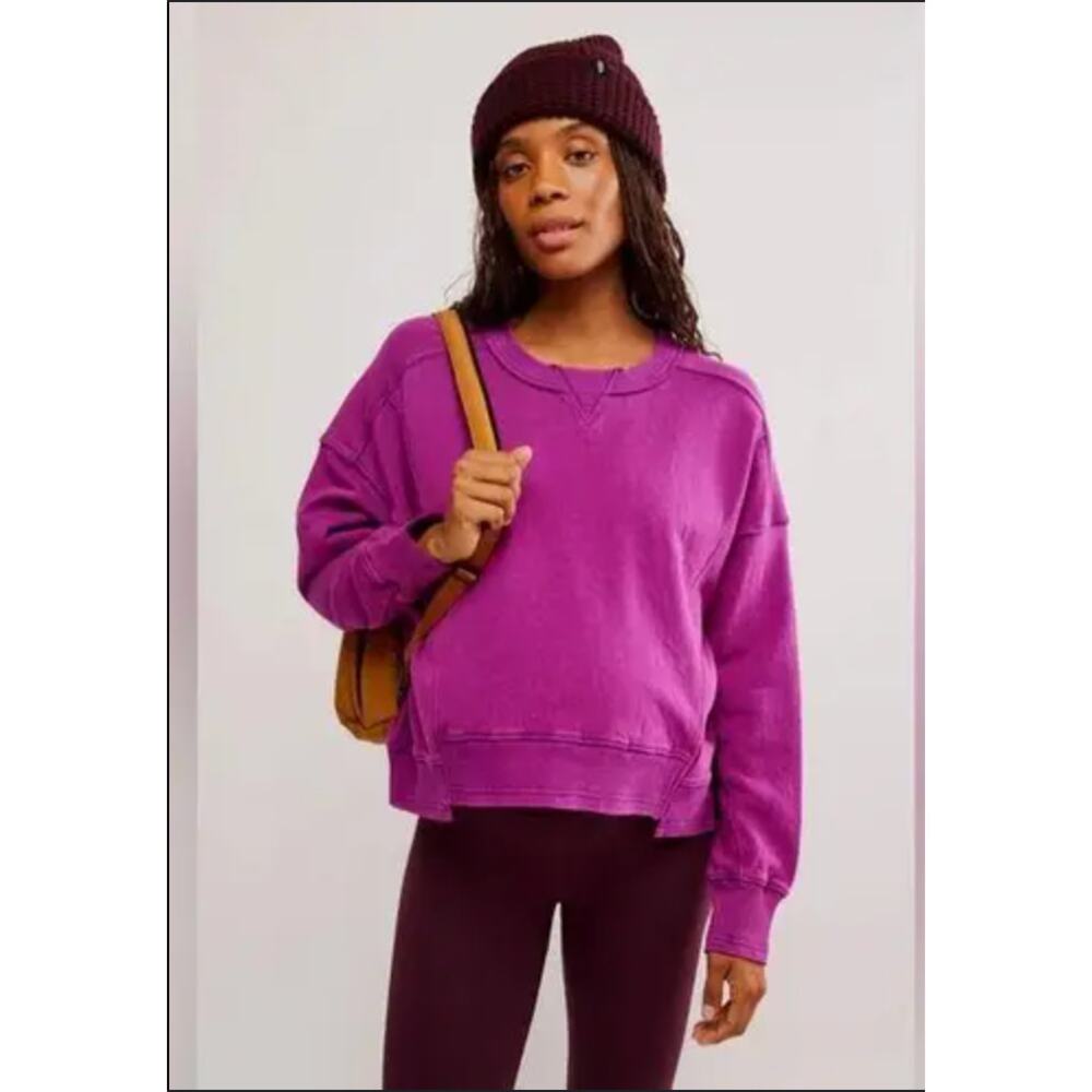 FP Movement by Free People x Hatch intercept pullover Sweatshirt in neon purple
